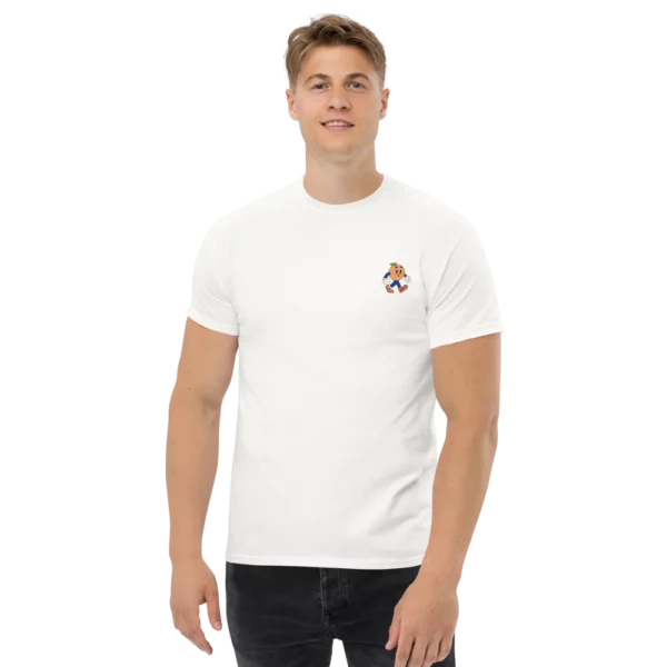 camiseta de hombre me gusta la fruta blanco frontal chico