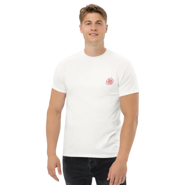 camiseta de hombre psoe university blanco frontal chico