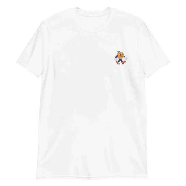 camiseta de mujer me gusta la fruta blanco frontal
