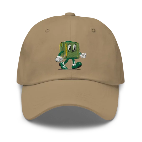 gorra delcy gate marrón frontal