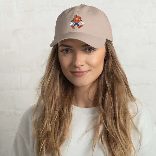gorra me gusta la fruta beige chica