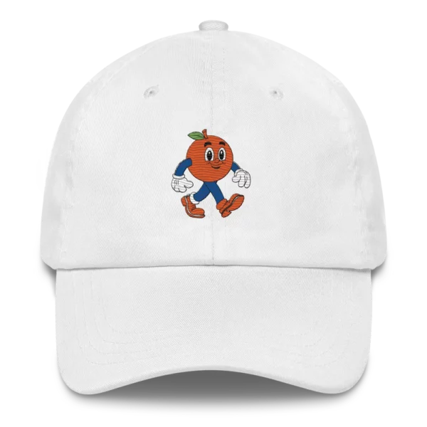 gorra me gusta la fruta blanco