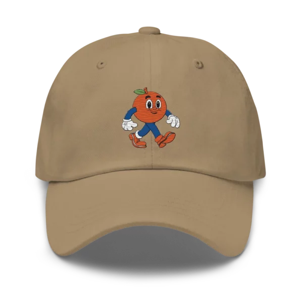 gorra me gusta la fruta marron