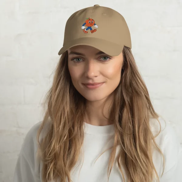 gorra me gusta la fruta marron chica
