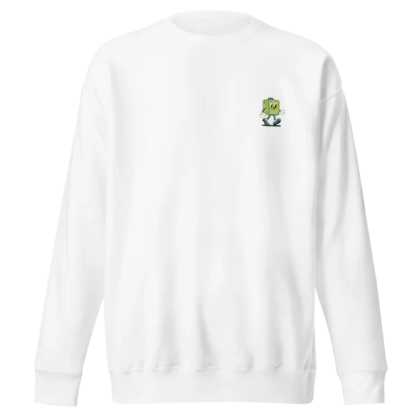 sudadera de hombre delcy gate blanco frontal