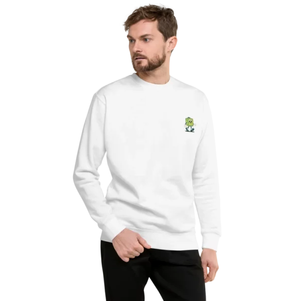 sudadera de hombre delcy gate blanco frontal chico