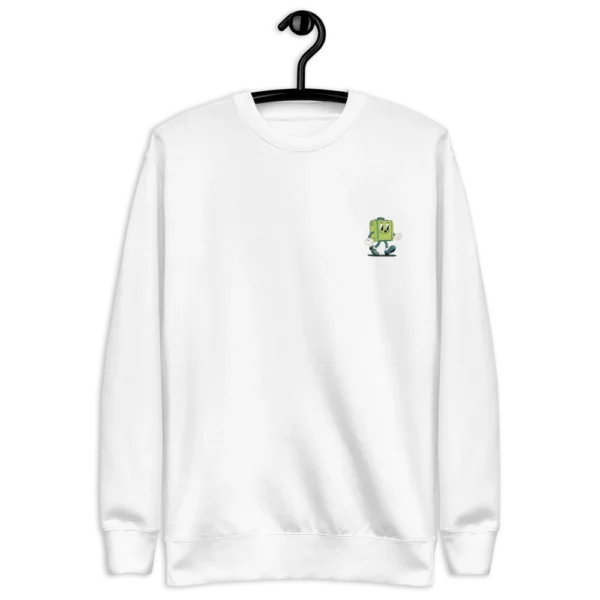 sudadera de mujer delcy gate blanco frontal