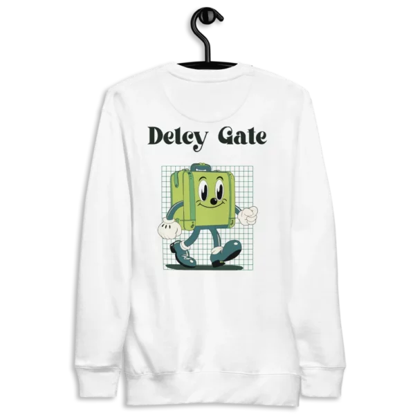 sudadera de mujer delcy gate blanco trasera