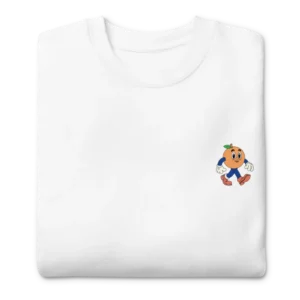 sudadera de mujer me gusta la fruta blanco frontal